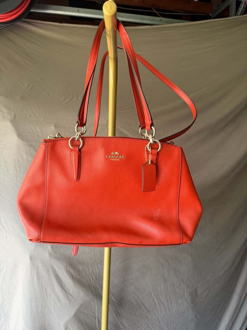 Coach Mini Christie Carryall Satchel in Crossgrain Leather